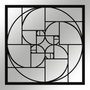 Wallity Golden Ratio Escultura de pared Negra